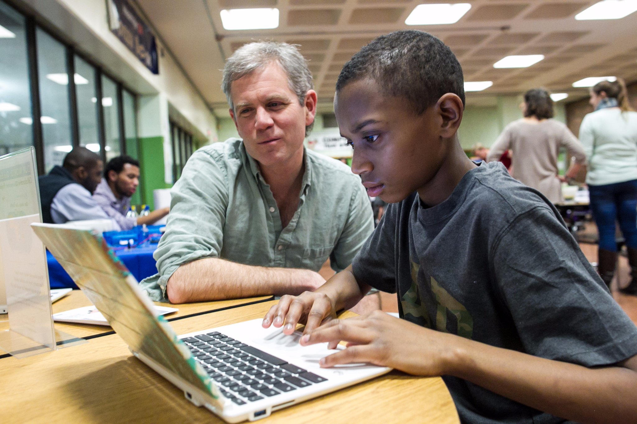 Classroom learners collaborating during a STEAM activity.