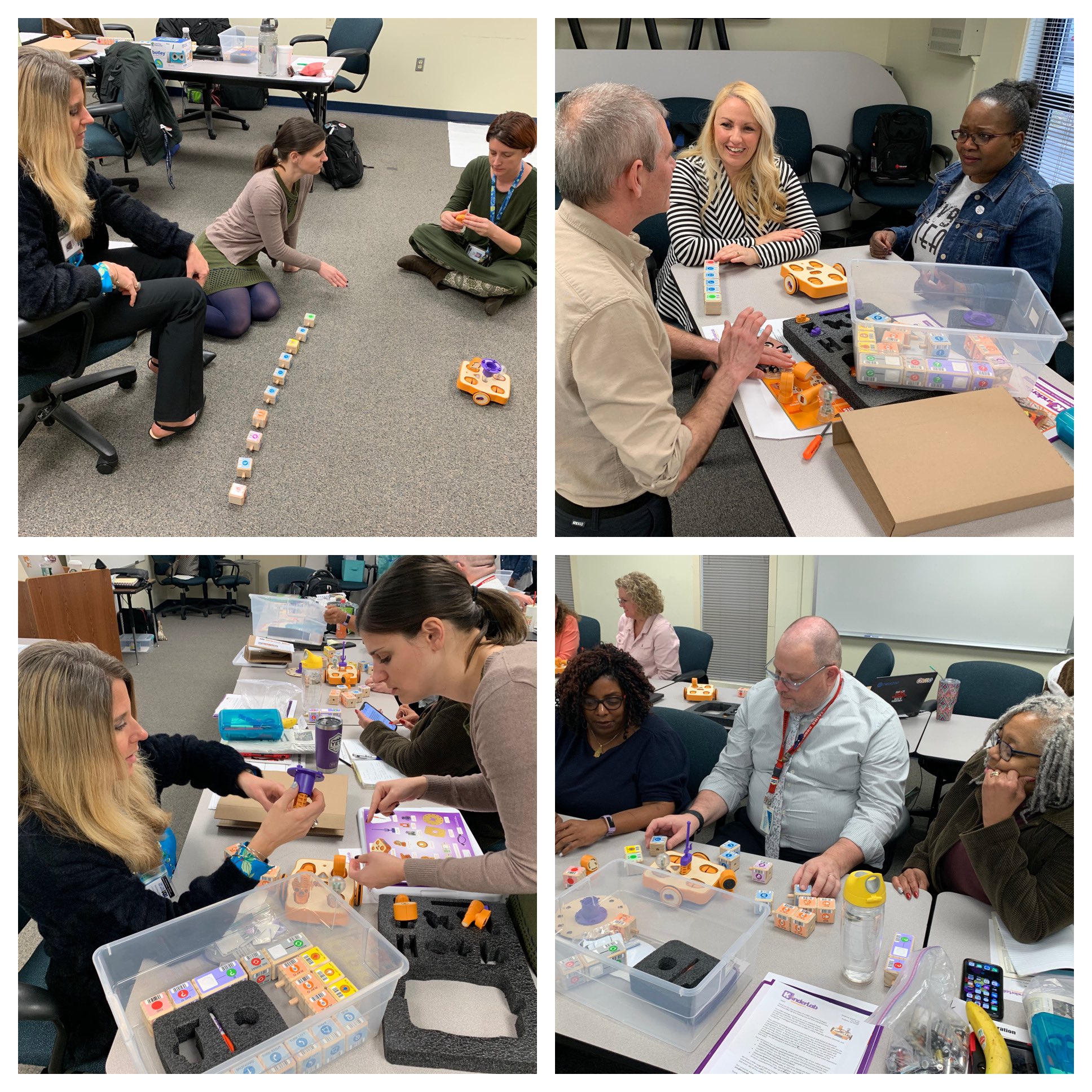 Professional development session with educators.